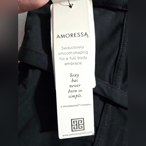 Amoressa by Miraclesuit Diamonds Are Forever Roxy Tankini Swim Top Size 10 - Picture 8 of 11